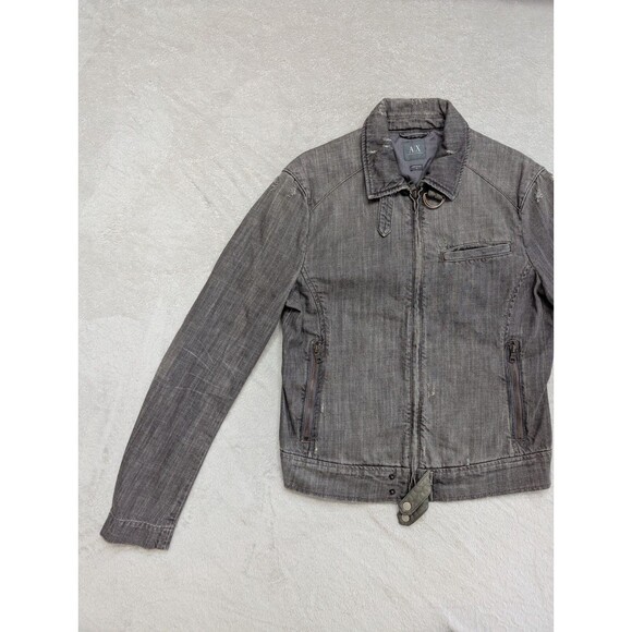 Armani Exchange Gray Bomber Jacket - Picture 8 of 10